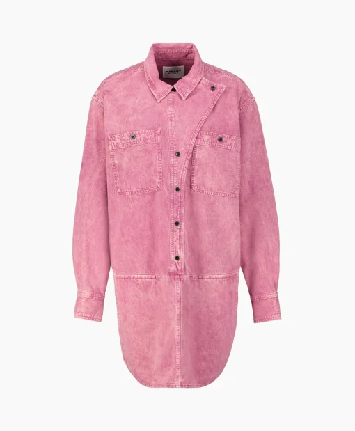Marant Étoile Marant Etoile Mini Jurk Ilaya-Gc Pink*Dames Jurken