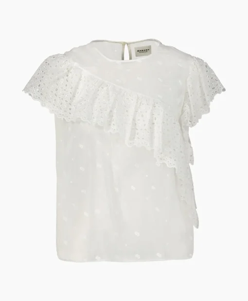 Marant Étoile Marant Etoile Top Sorani-Gc Wit*Dames T-Shirts & Tops
