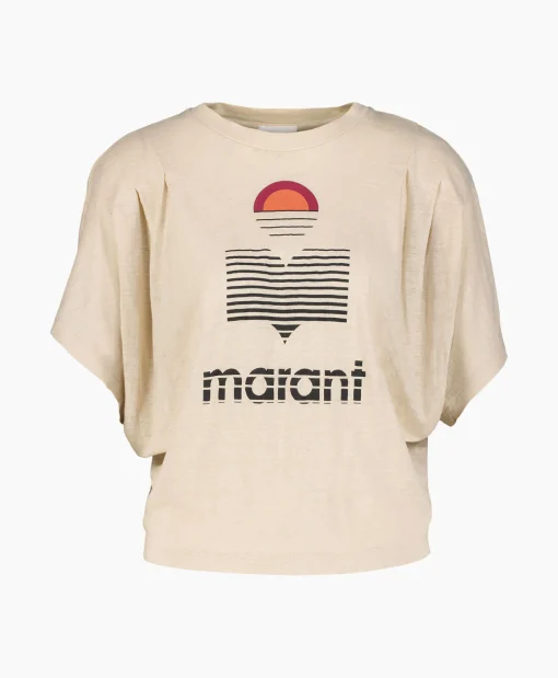 Marant Étoile Marant Etoile T-Shirt Korte Mouw Kyanza-Gc Ecru*Dames T-Shirts & Tops
