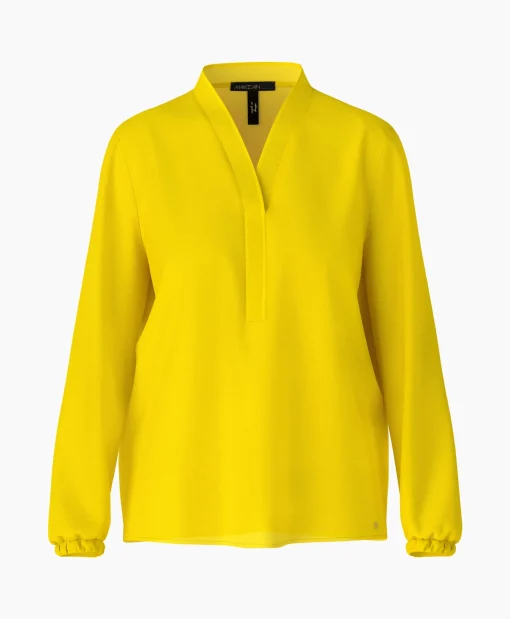 Marccain Additions Blouse Wa 51.03 W39 Geel*Dames Blouses