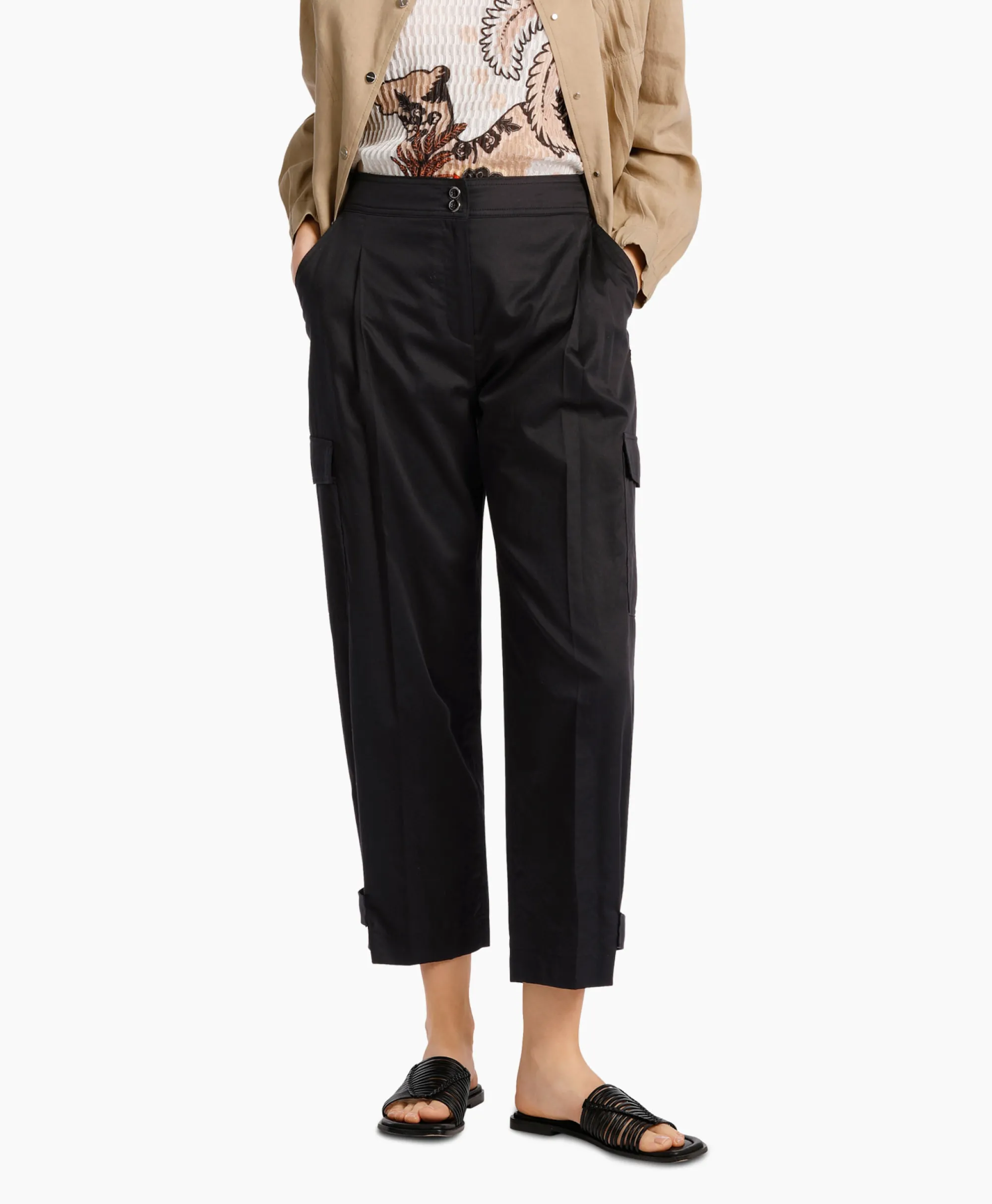 Marccain Collectie Broek Wc 81.49 W35 Zwart*Dames Broeken