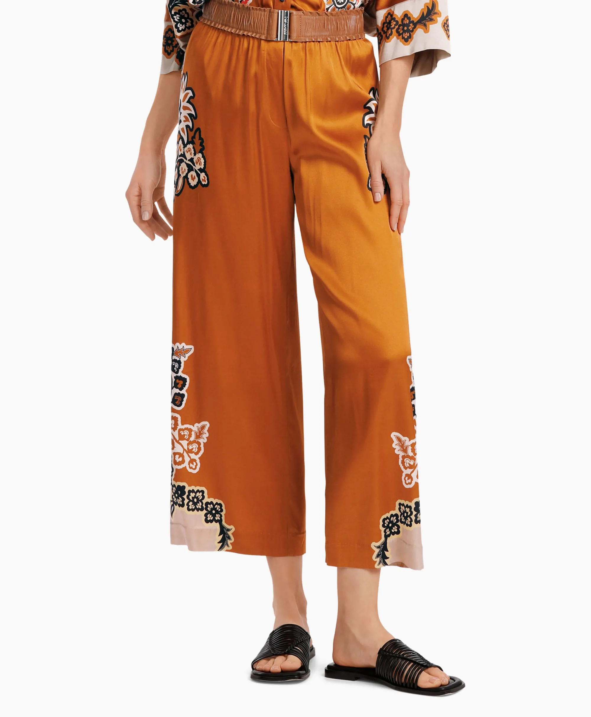 Marccain Collectie Broek Wc 81.54 W66 Oranje*Dames Broeken