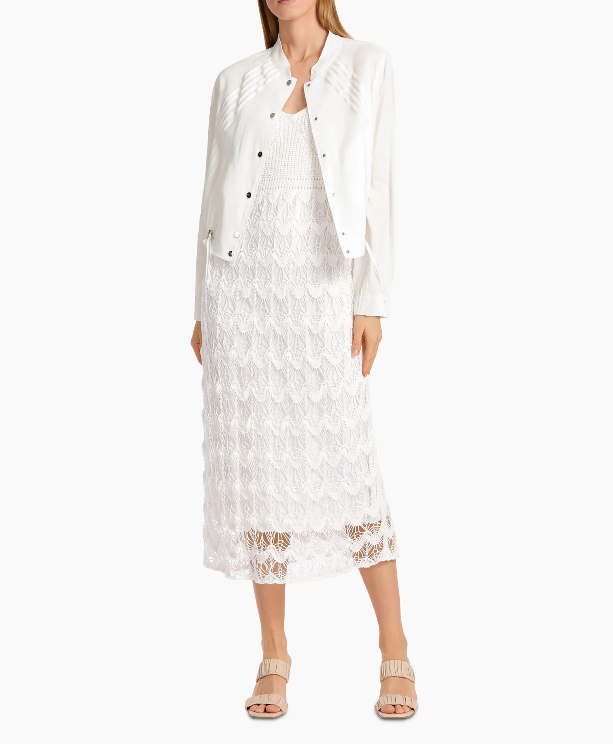 Marccain Collectie Jurk Wc 21.39 M35 Off White*Dames Bruiloftskleding