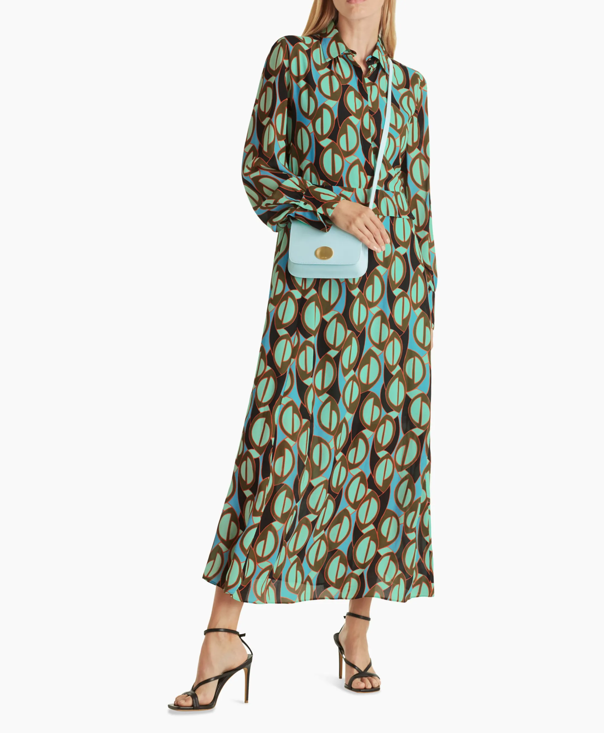 Marccain Collectie Jurk Wc 21.43 W04 Groen*Dames Bruiloftskleding