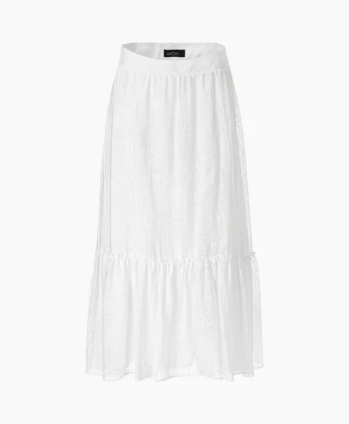 Marccain Collectie Rok Wc 71.25 W77 Wit*Dames Rokken