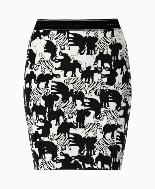 Marccain Collectie Rok Wc 71.02 M03 Print + 2 Kleurig*Dames Rokken