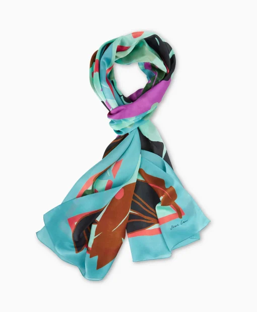 Marccain Collectie Shawl Wc B4.15 Z11 Turquoise*Dames Sjaals