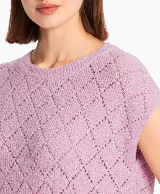 Marccain Collectie Top Wc 42.01 M25 Lavendel*Dames T-Shirts & Tops