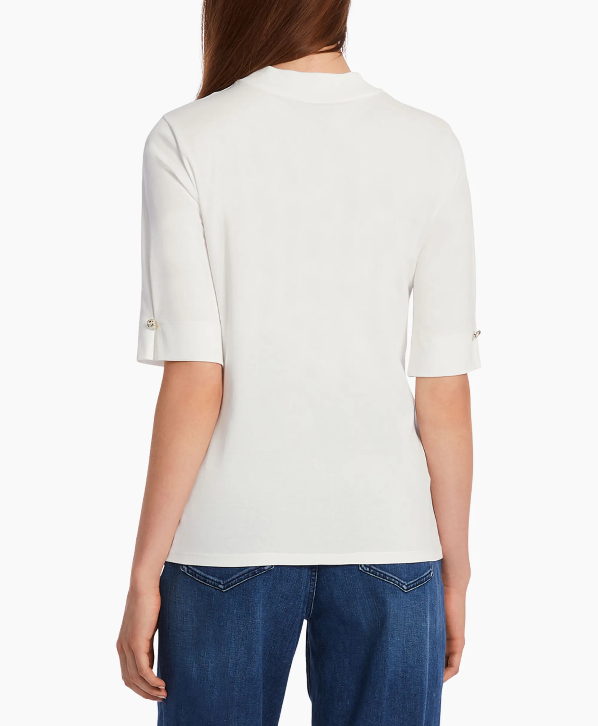 Marccain Collectie T-Shirt Wc 48.24 J14 Off White*Dames T-Shirts & Tops