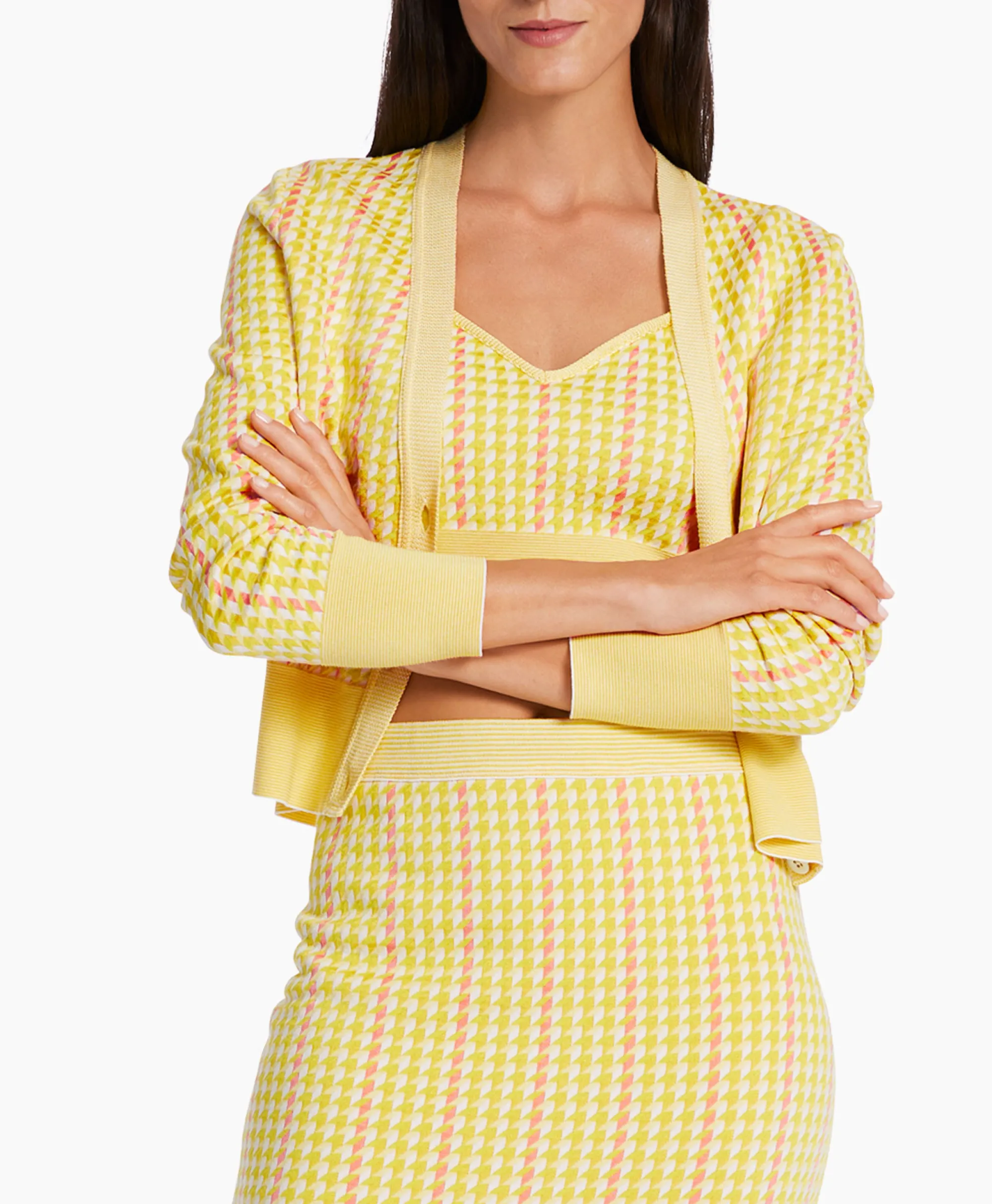 Marccain Collectie Vest Wc 39.15 M33 Midden Geel*Dames Vesten