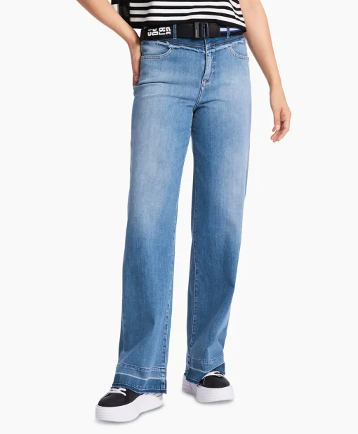 Marccain Sport Jeans Ws 82.14 D09 Licht Blauw*Dames Broeken