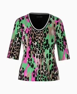 Marccain Sport T-Shirt Ws 48.19 J56 Groen*Dames T-Shirts & Tops