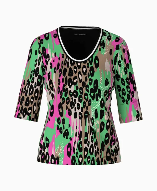 Marccain Sport T-Shirt Ws 48.19 J56 Groen*Dames T-Shirts & Tops
