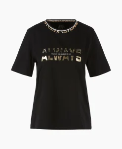 Marccain Sport T-Shirt Ws 48.20 J27 Zwart*Dames T-Shirts & Tops