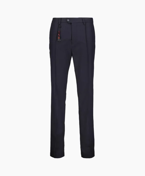 Marco Pescarolo Pantalon Bros Zip 4829 Blauw*Heren Broeken