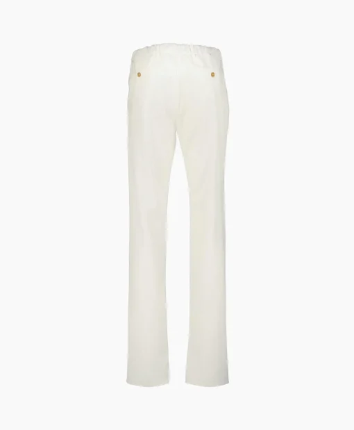 Marco Pescarolo Pantalon 4807 Wit*Heren Broeken