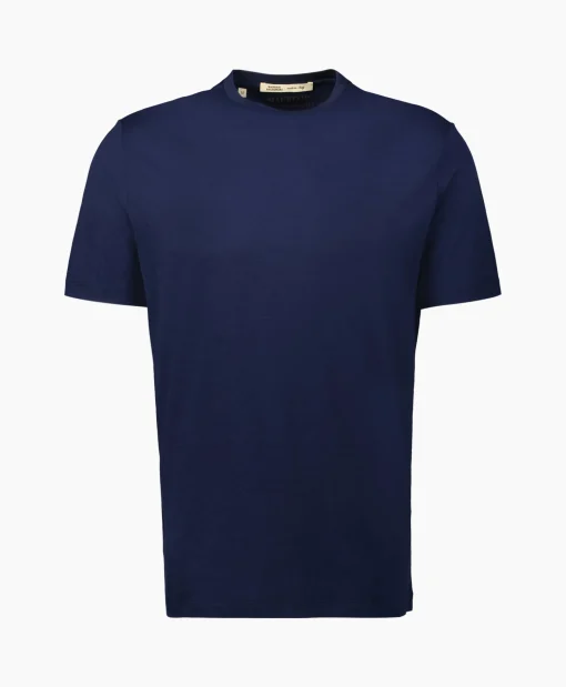 Maurizio Baldassari T-Shirt Korte Mouw Short Sleeves Blauw*Heren T-Shirts