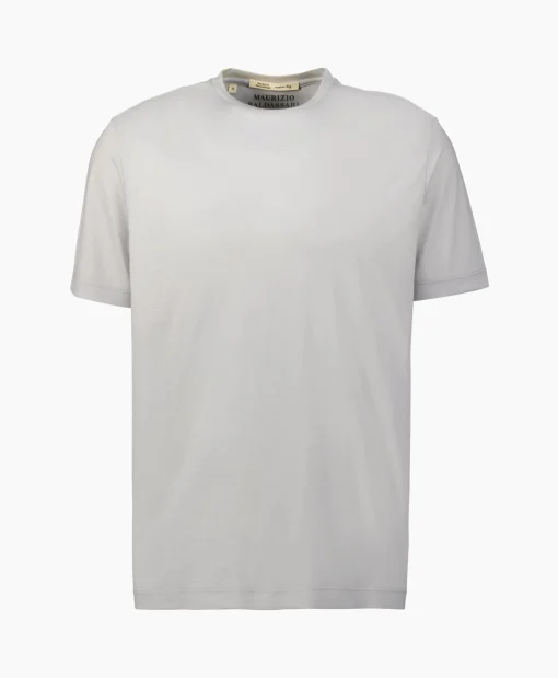 Maurizio Baldassari T-Shirt Korte Mouw Short Sleeves Beige*Heren T-Shirts