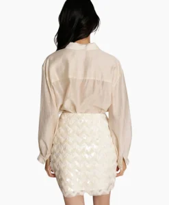 Munthe Minirok Moraine Ecru*Dames Rokken