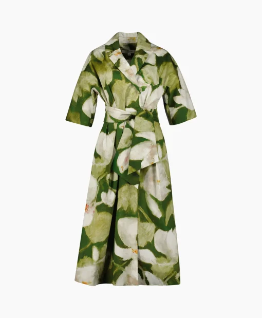 Natan Midi Jurk Akim-J3Ap08 Groen*Dames Jurken