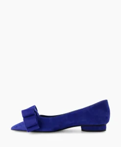 Natan Schoenen Ballerina Cam Electrico Leder Blauw*Dames Instappers