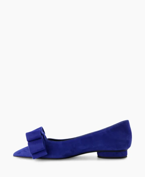 Natan Schoenen Ballerina Cam Electrico Leder Blauw*Dames Instappers