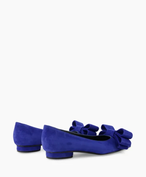 Natan Schoenen Ballerina Cam Electrico Leder Blauw*Dames Instappers