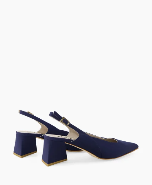 Natan Schoenen Pump Stretch Morelli 9 Blu Scuro Blauw*Dames Pumps