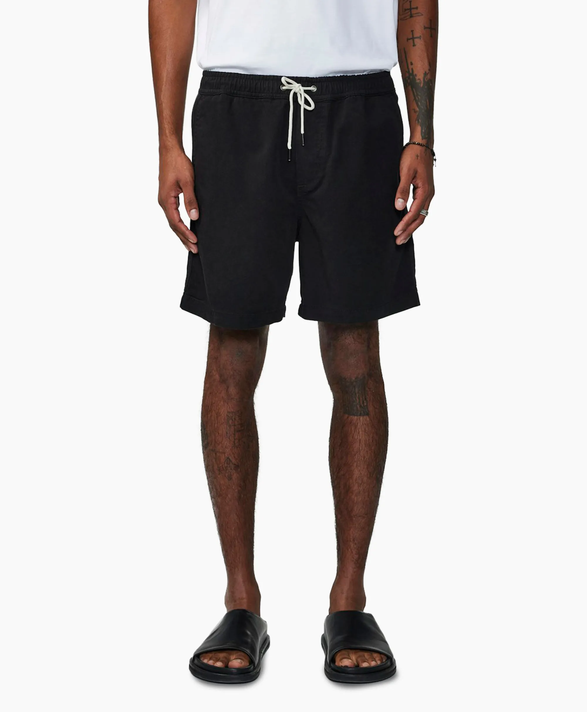 Nn07 Korte Broek Gregor Zwart*Heren Broeken