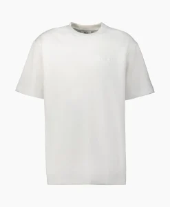Nn07 T-Shirt Nat Logo Tee Wit*Heren T-Shirts