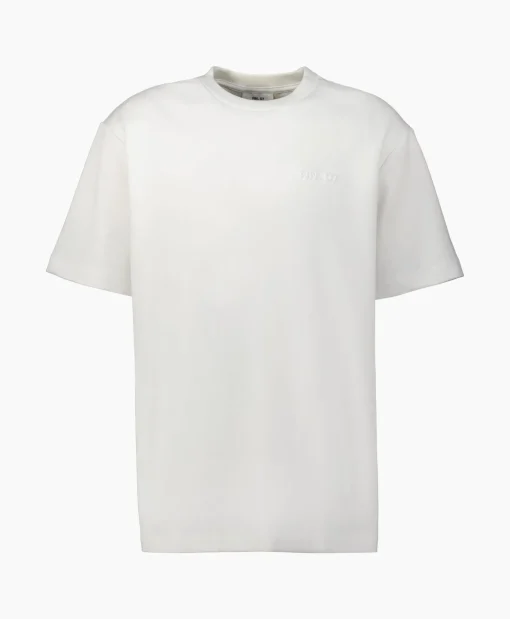 Nn07 T-Shirt Nat Logo Tee Wit*Heren T-Shirts