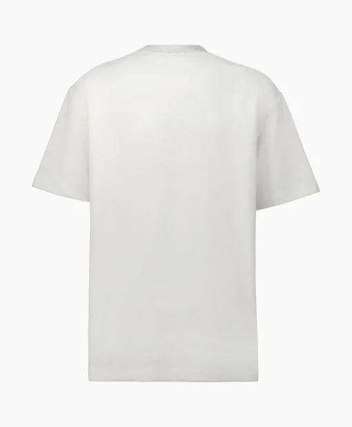 Nn07 T-Shirt Nat Logo Tee Wit*Heren T-Shirts