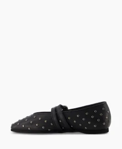 Nubikk Ballerina Gisele Grace Studs Zwart*Dames Instappers