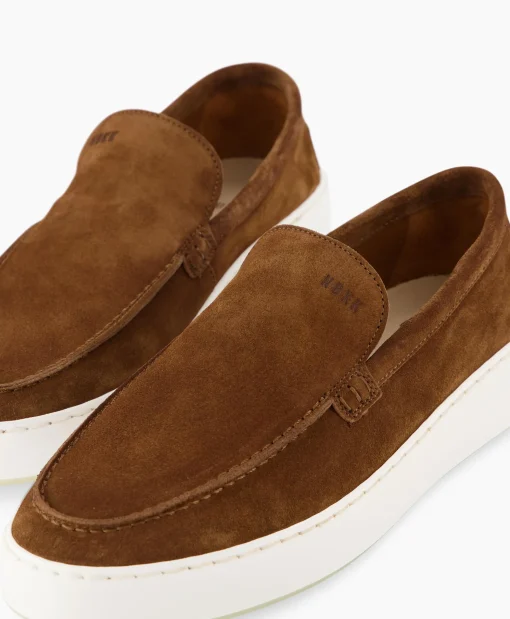 Nubikk Loafer Jiro Mio Bruin*Heren Instappers