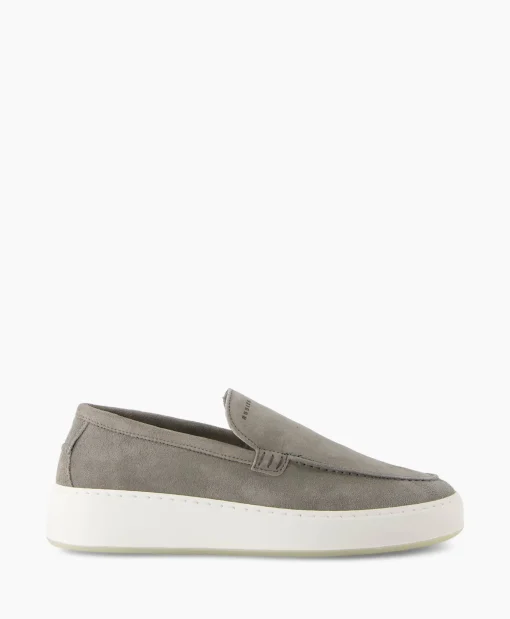 Nubikk Loafer Jiro Mio Licht Grijs*Heren Instappers