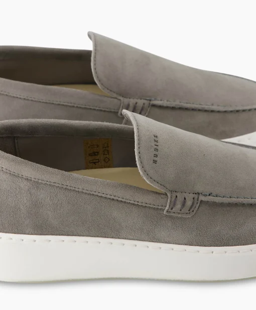 Nubikk Loafer Jiro Mio Licht Grijs*Heren Instappers