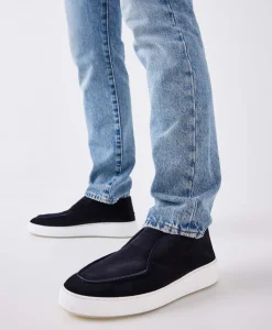 Nubikk Loafer Jiro Suo Donker Blauw*Heren Instappers