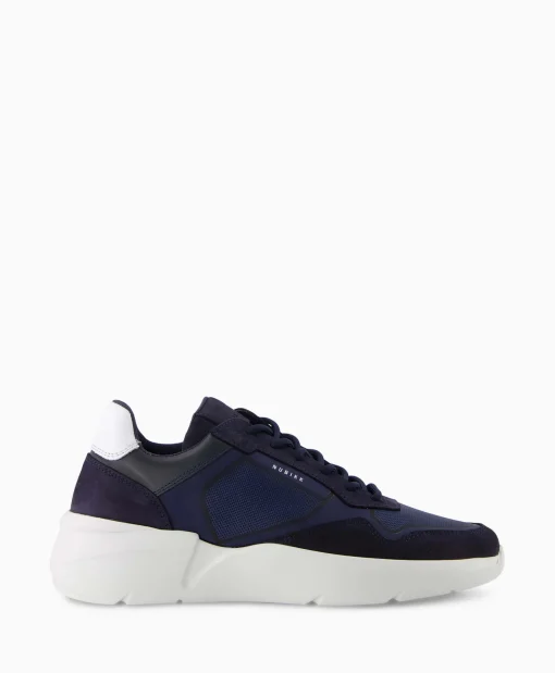 Nubikk Sneaker Roque Road Curl Donker Blauw*Heren Sneakers