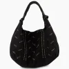 Nunoo Bags Crossbody Tas Maxi Dandy Rivet Washed Black Zwart*Dames Tassen