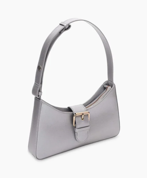 Nunoo Bags Schouder / Hand Tas Apollo Florence Silver W. Gold Zilver*Dames Tassen