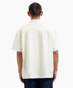 Olaf Hussein Overshirt Cotton Linen Ss Ecru*Heren Jassen