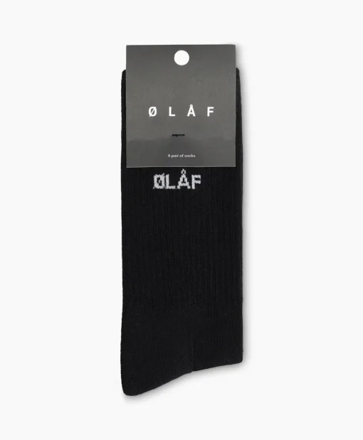 Olaf Hussein Sokken Mini Logo Zwart*Heren Sokken