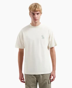 Olaf Hussein T-Shirt Korte Mouw Layered Logo Off White*Heren T-Shirts