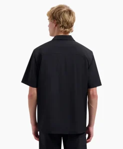 Olaf Hussein T-Shirt Korte Mouw Nylon Ss Zwart*Heren T-Shirts
