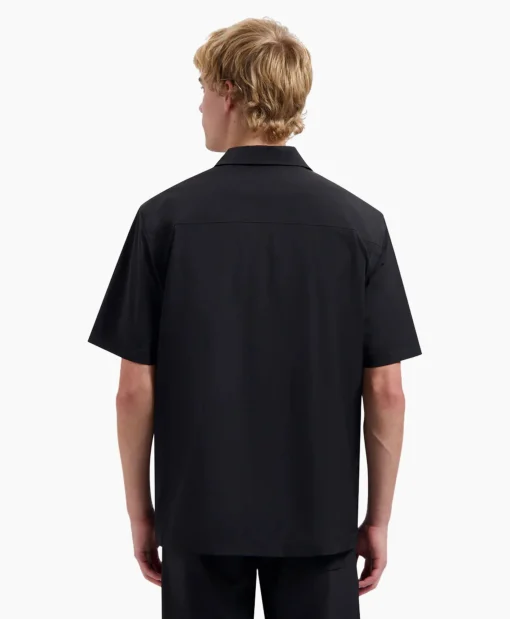 Olaf Hussein T-Shirt Korte Mouw Nylon Ss Zwart*Heren T-Shirts
