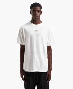 Olaf Hussein T-Shirt Korte Mouw Block Wit*Heren T-Shirts