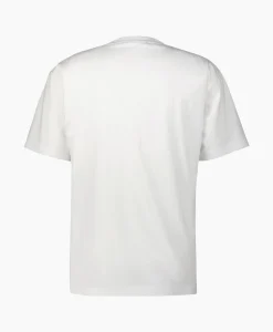 Olaf Hussein T-Shirt Korte Mouw Embroidery Off White*Heren T-Shirts
