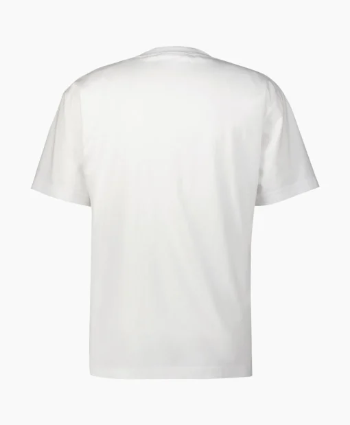 Olaf Hussein T-Shirt Korte Mouw Embroidery Off White*Heren T-Shirts