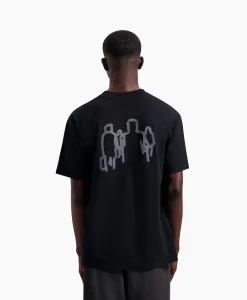 Olaf Hussein T-Shirt Transit Tee Zwart*Heren T-Shirts