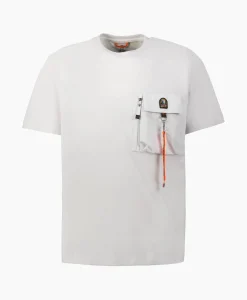 Parajumpers T-Shirt Korte Mouw Mojave Off White*Heren T-Shirts